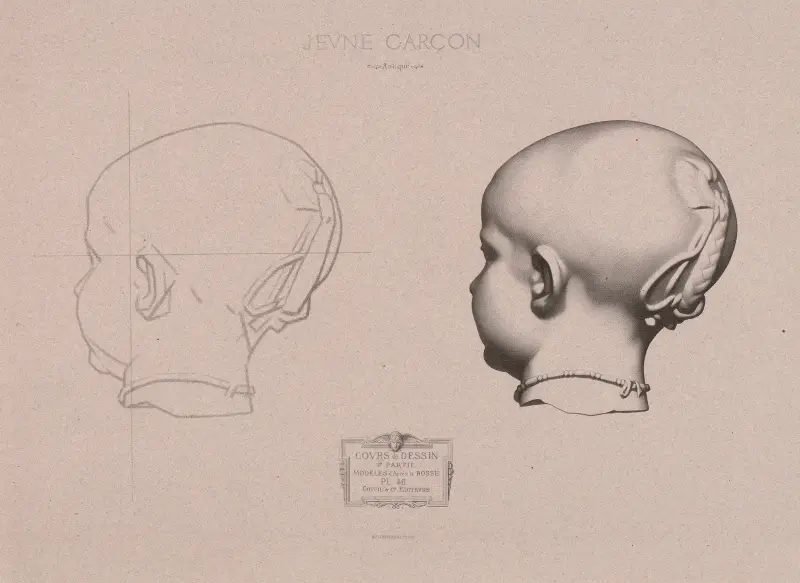 Cours de dessin Pl.48 av Charles Bargue