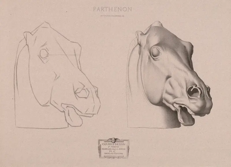 Zeichenkurs Pl. 49 von Charles Bargue