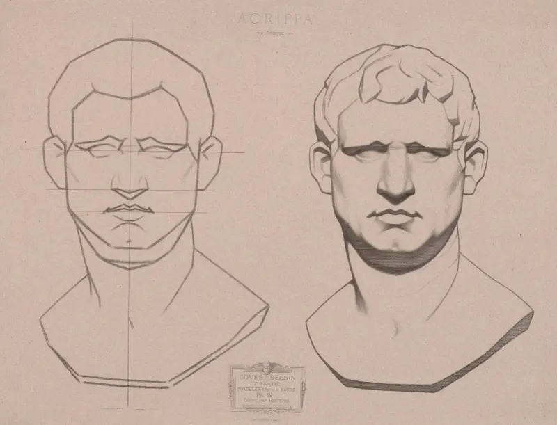 Cours de dessin Pl.51 av Charles Bargue