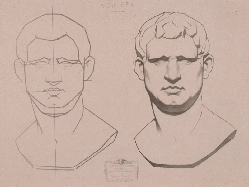 Cours de dessin Pl.52 av Charles Bargue