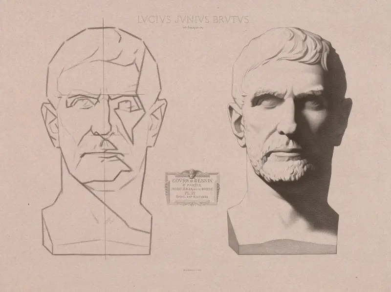 Cours de dessin Pl.55 av Charles Bargue