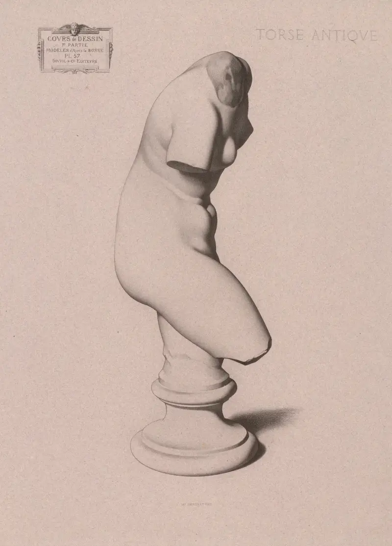 Cours de dessin Pl.60 av Charles Bargue