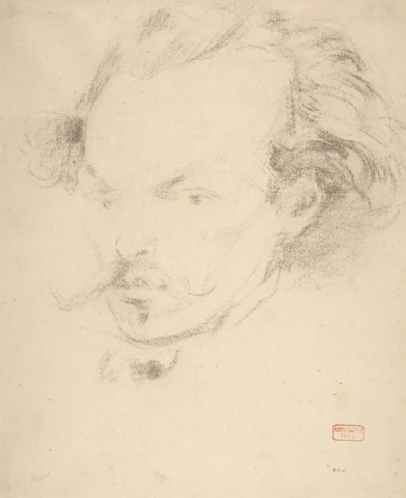 Konstnärens självporträtt av Charles Bargue