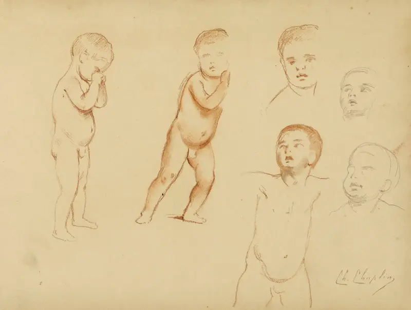 Studium dzieci, Charles Chaplin