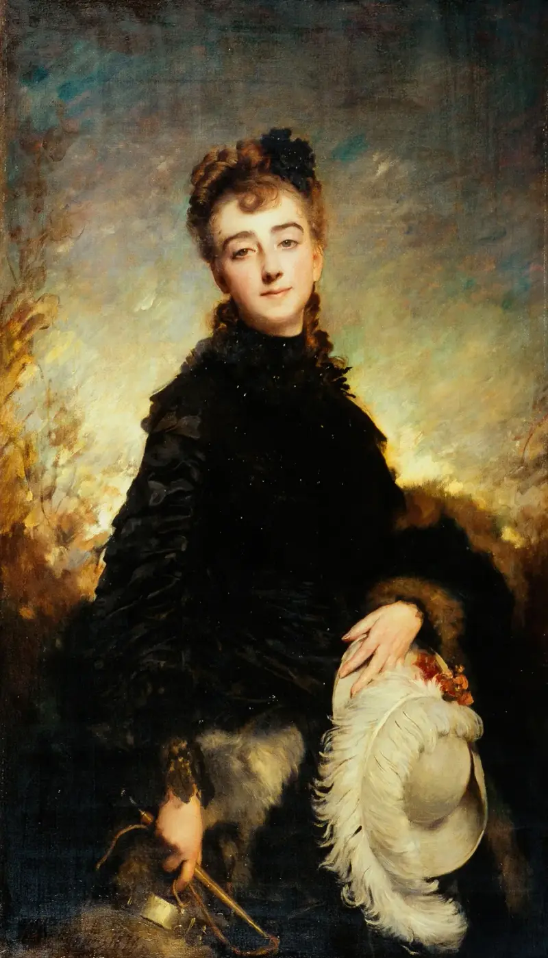 Frauenporträt von Charles Chaplin