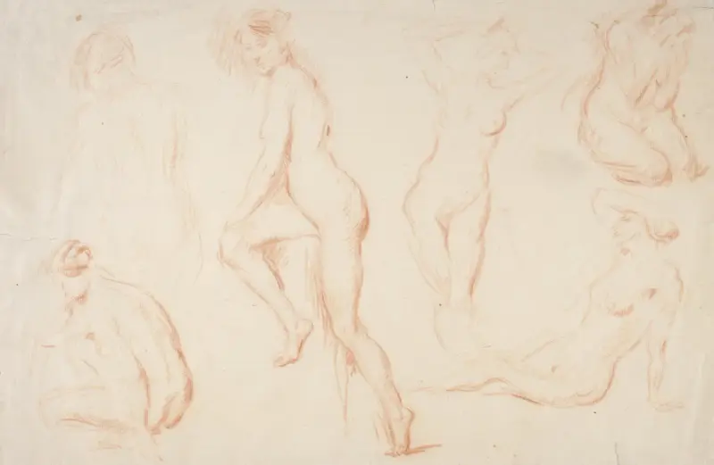Six Studies of a Female Nude av Charles Chaplin