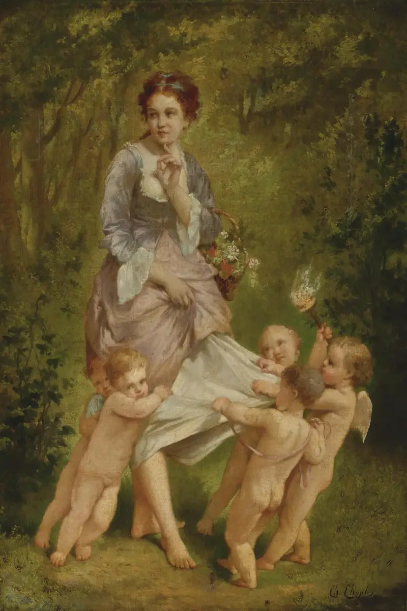 Venus mit Putti von Charles Chaplin