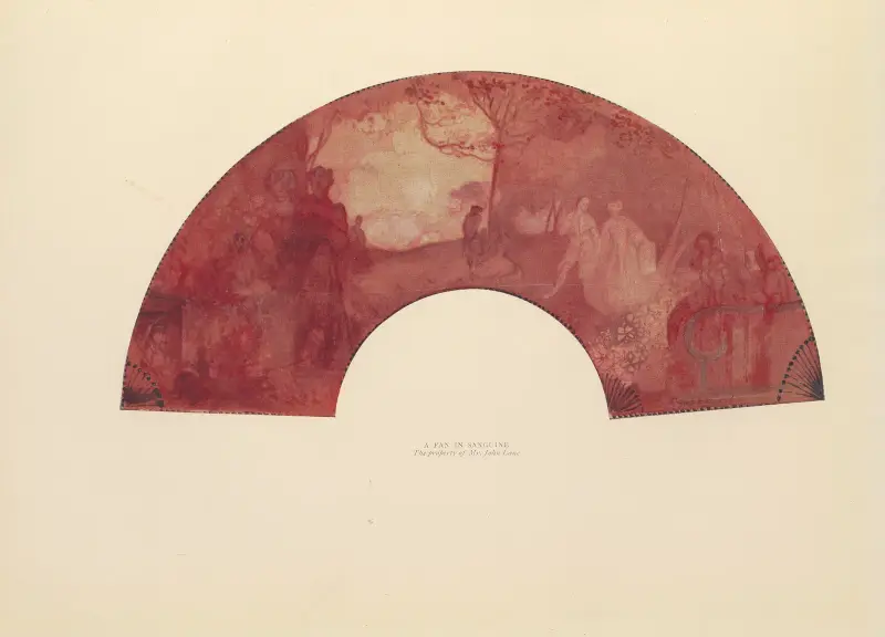 En solfjäder i rött av Charles Conder