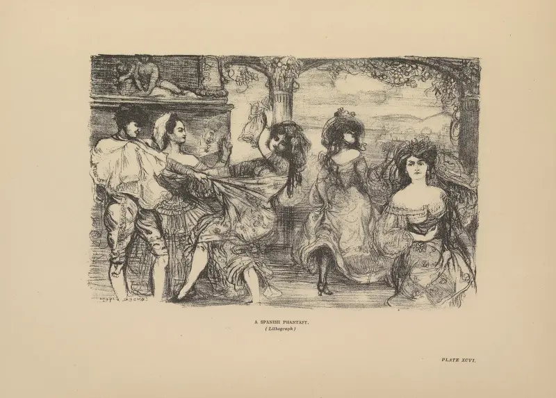 Spansk fantasi av Charles Conder