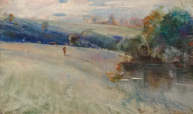 Australiskt landskap av Charles Conder