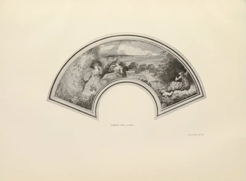 Design for a Fan av Charles Conder