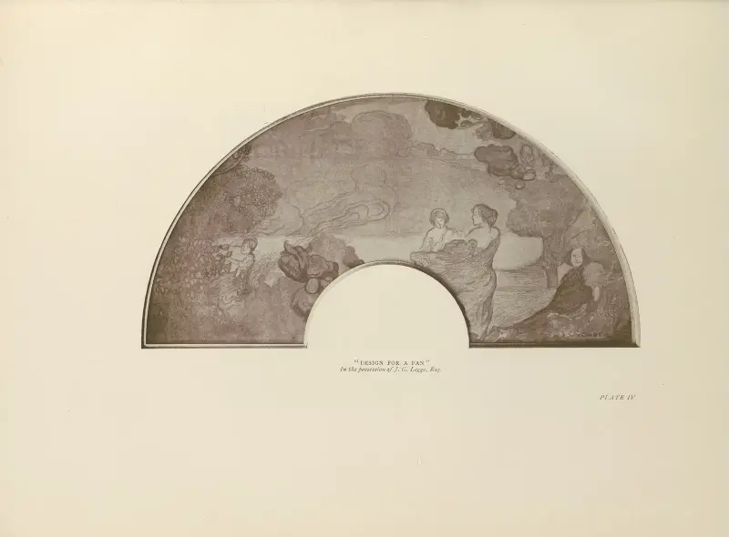 Entwurf für einen Fächer, 1914 – Nr. 2 von Charles Conder