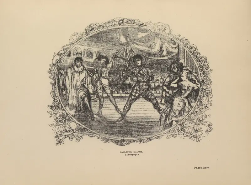 Harlekin amüsiert sich, 1914 – Nr. 1 von Charles Conder