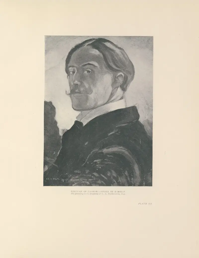 Portrait of Charles Conder by Himself av Charles Conder