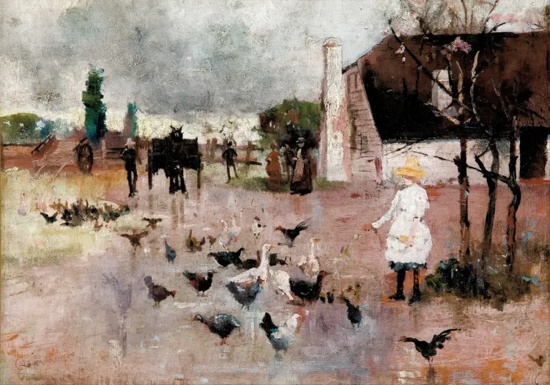 Čaj o páté, Charles Conder