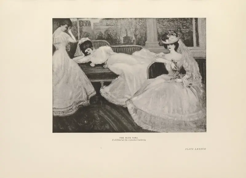 Den blå soffan av Charles Conder