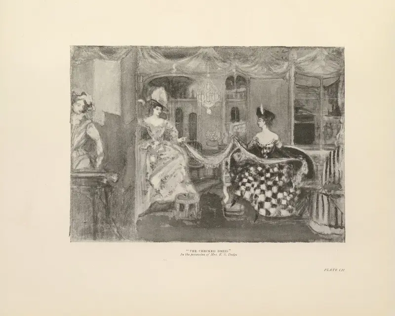 The Check Dress av Charles Conder
