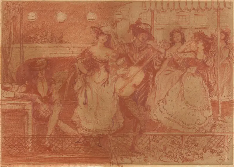 Der Gitarrist von Charles Conder