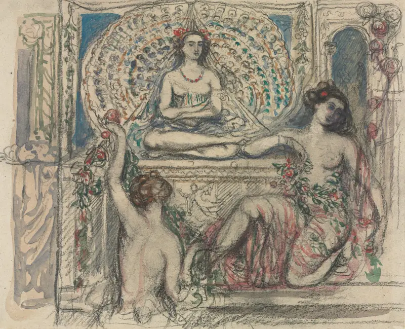 Påfågelns tron av Charles Conder