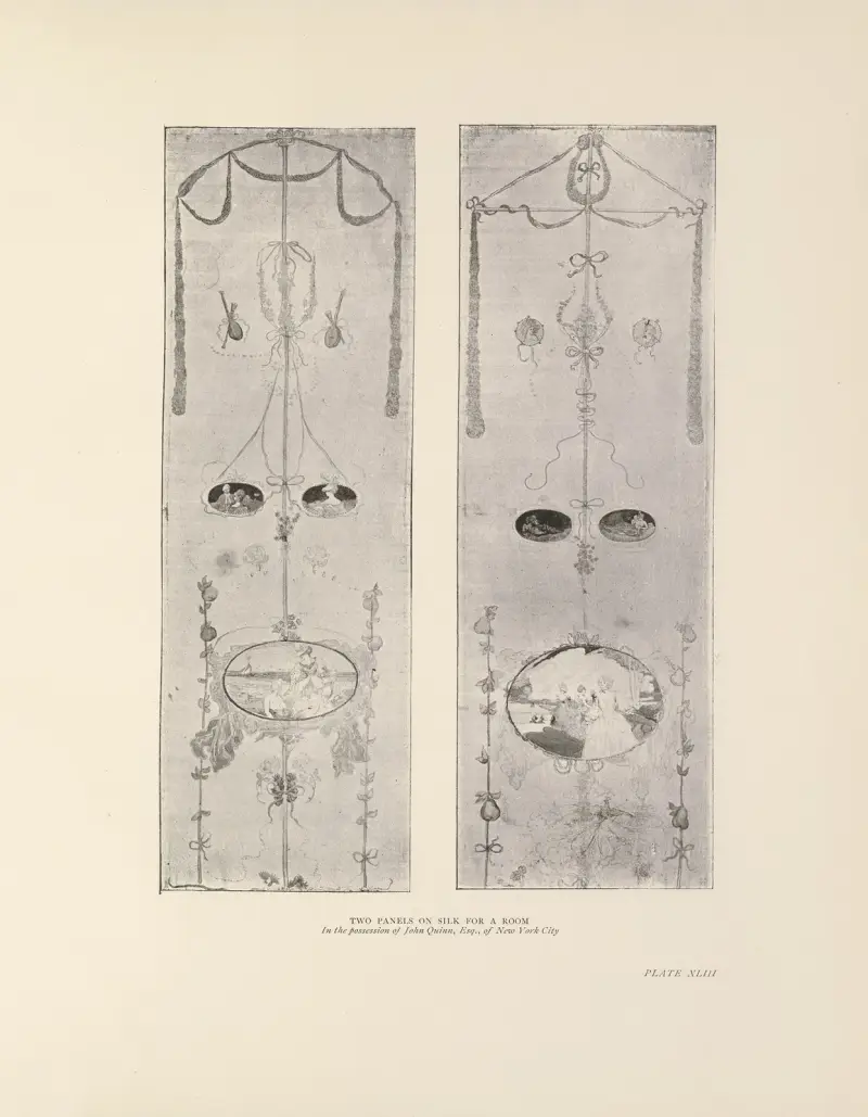 Two Panels on Silk for a Room – nr 2 av Charles Conder