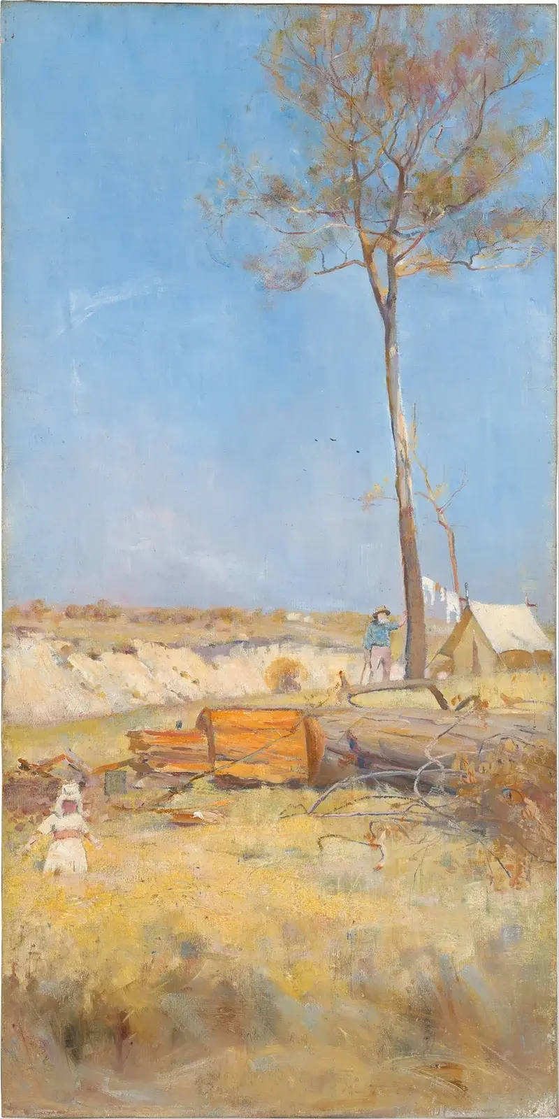 Under en sydlig sol (Timmerhuggarnas läger) av Charles Conder