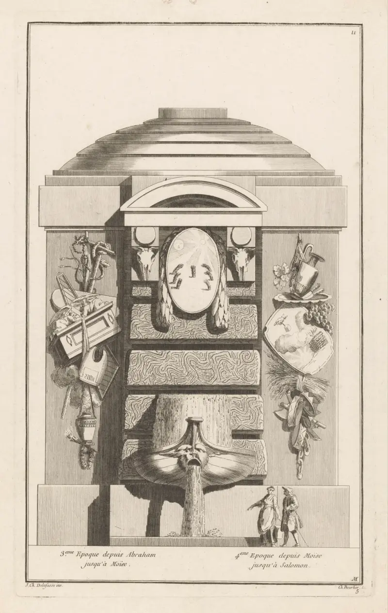 3eme Epoque depuis Abraham jusqu’à Moïse, 4eme Epoque depuis Moïse jusqu’à Salomon av Jean-Charles Delafosse