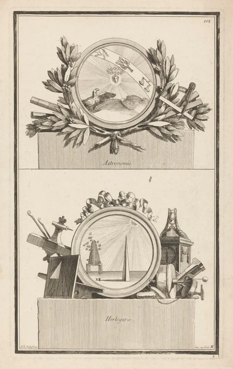 Astronomi, urmakeri av Jean-Charles Delafosse