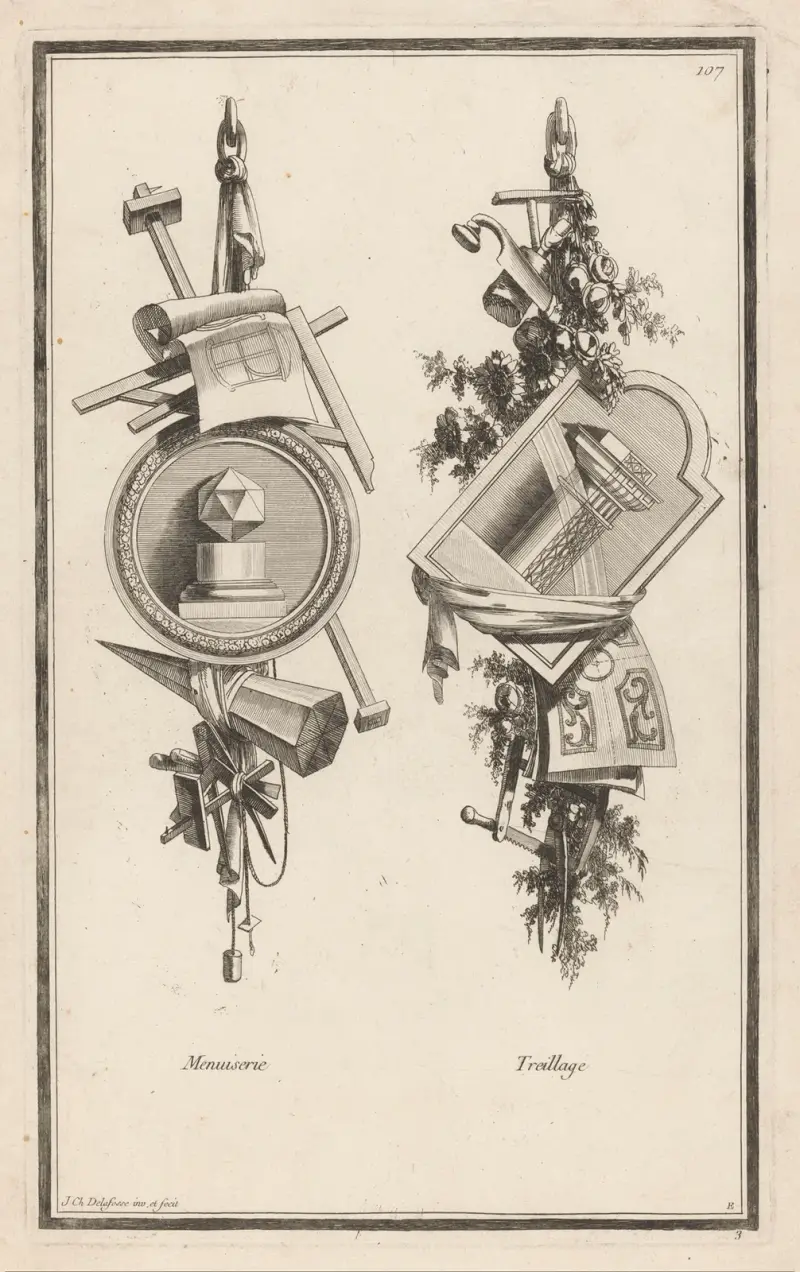 Tischlerei, Rankwerk von Jean-Charles Delafosse