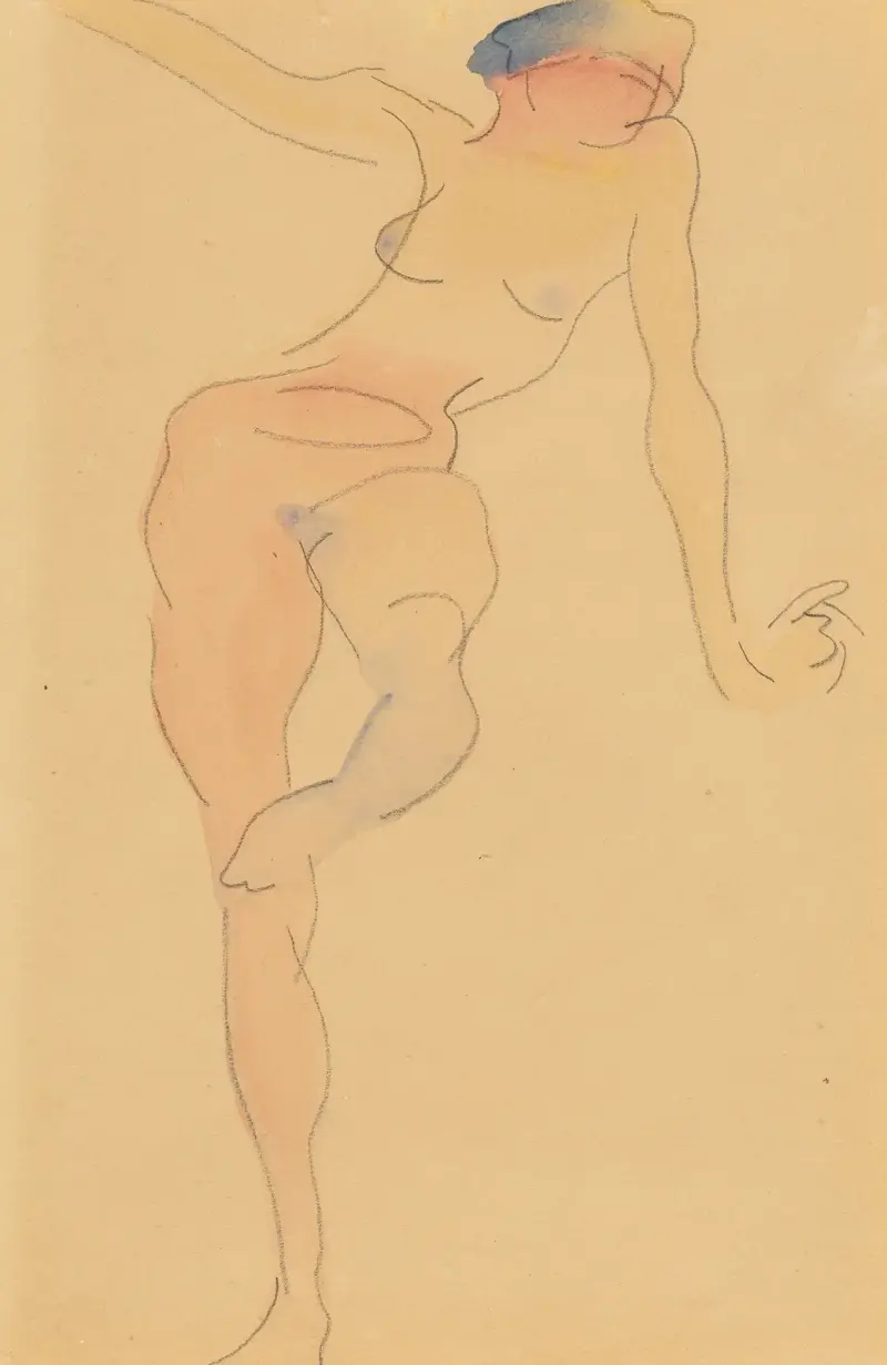 Kvinnlig nakenakt av Charles Demuth
