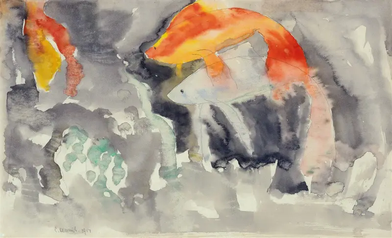 Fish Series, No. 5 av Charles Demuth