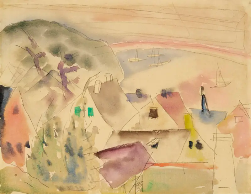 Dachy, wybrzeże morskie, Charles Demuth