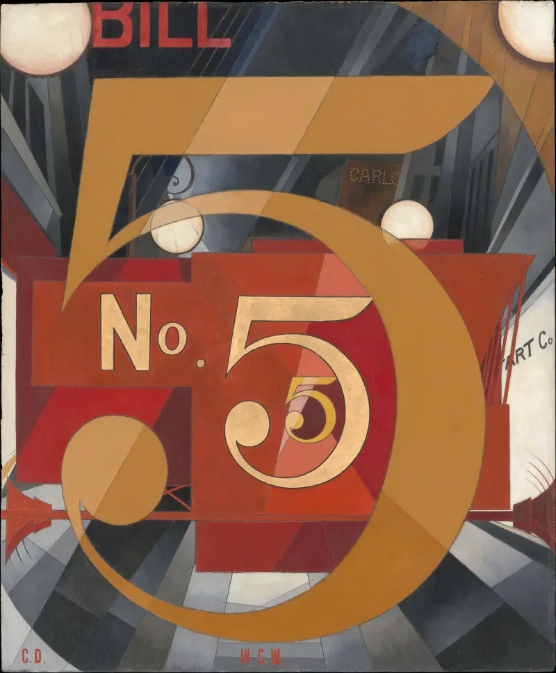 I Saw the Figure 5 in Gold av Charles Demuth