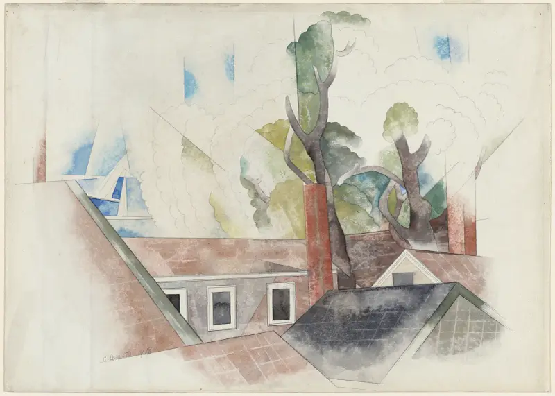 Dachy i drzewa, Charles Demuth