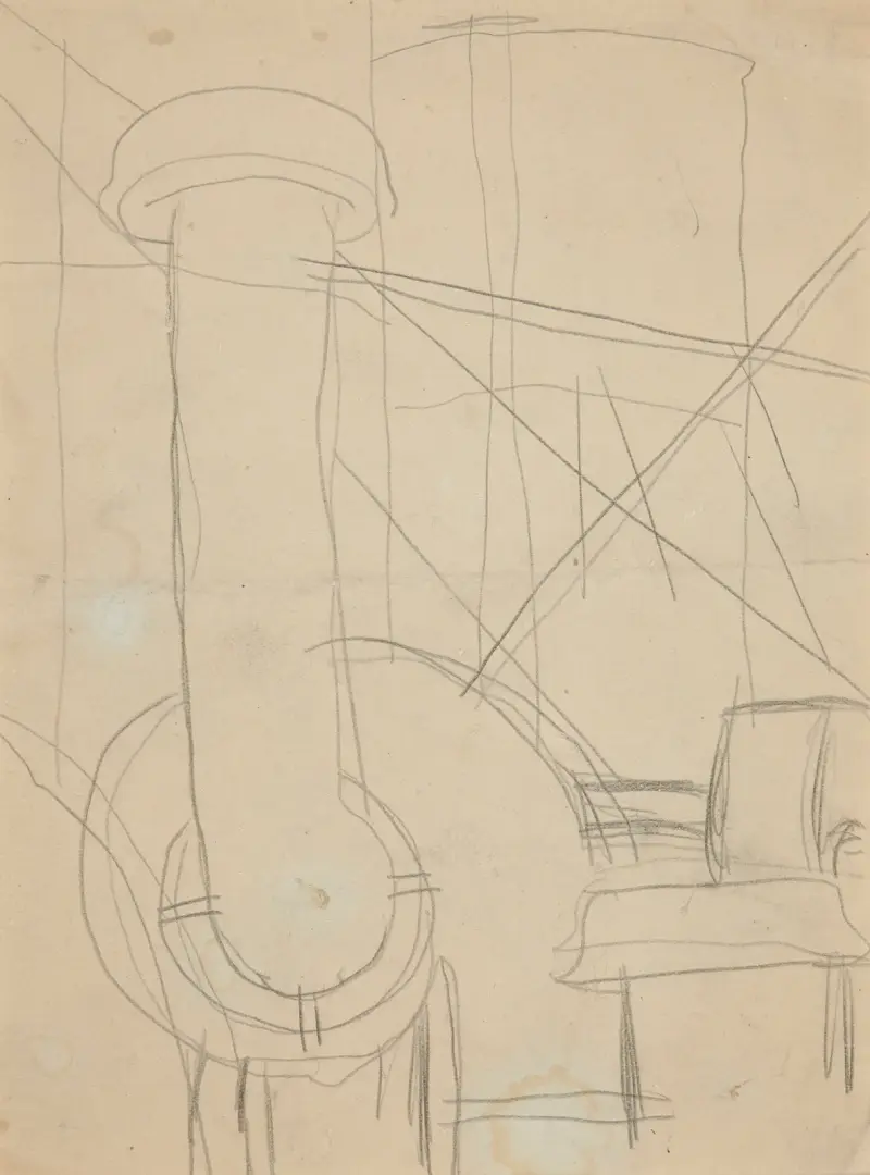 Study for Pacquebot ‘Paris’ av Charles Demuth