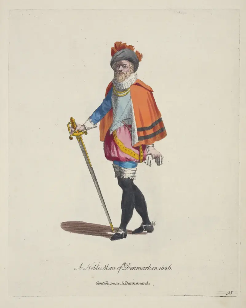 En adelsman från Danmark 1626 av Charles Grignion