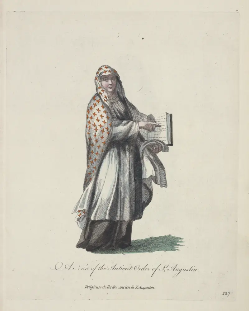 En nunna av den gamla Augustinerorden av Charles Grignion