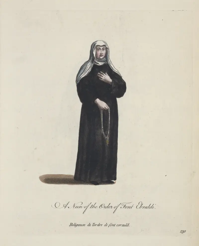 Nonne des Ordens von Font Ebraldi von Charles Grignion