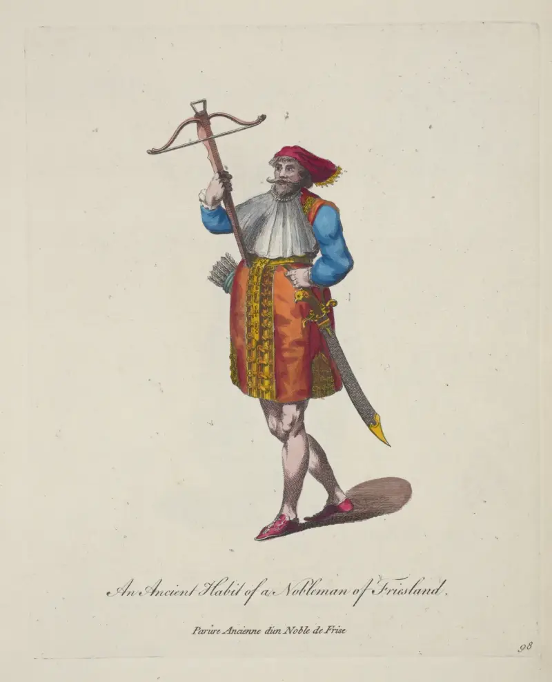En forntida sed hos en adelsman i Friesland (Parûre ancienne d’un noble de Frise) av Charles Grignion