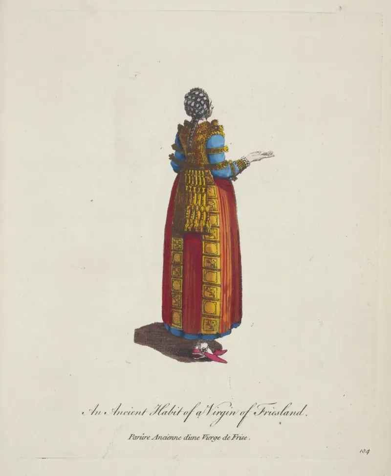 Dawny strój fryzyjskiej dziewicy, Charles Grignion