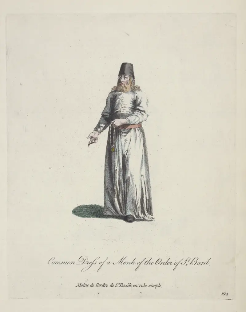 Zwykły strój mnicha zakonu św. Bazylego, Charles Grignion
