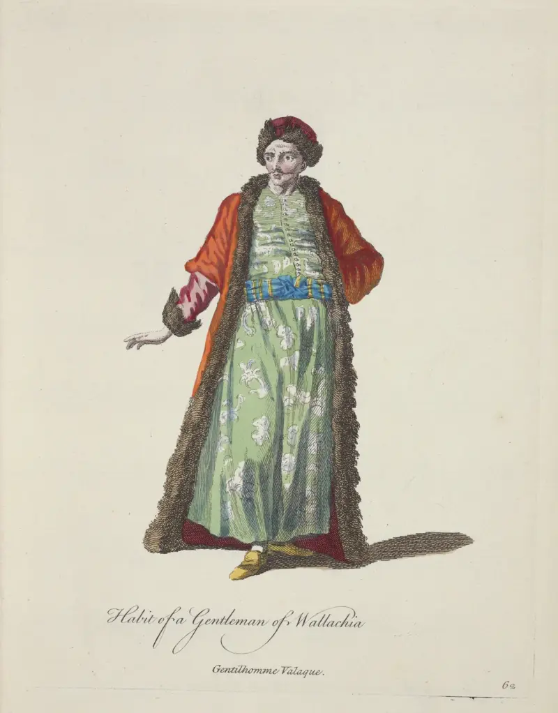 Habit of a gentleman of Wallachia. Gentilhomme Valaque. av Charles Grignion