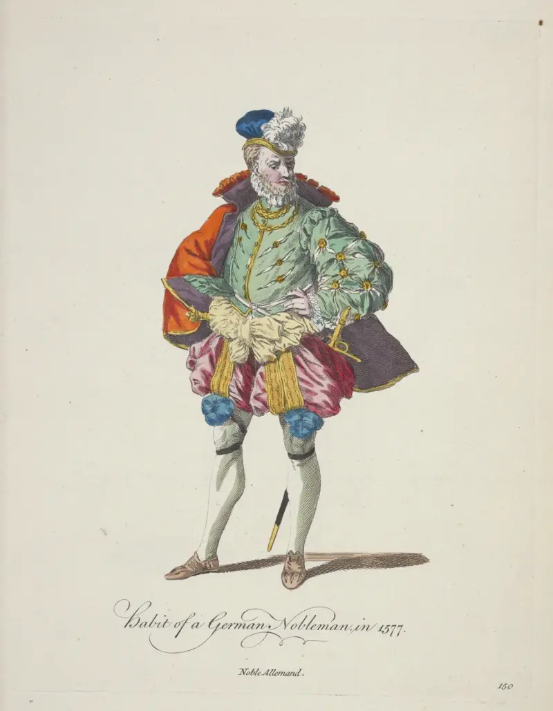 Tysk adelsmans dräkt 1577 av Charles Grignion