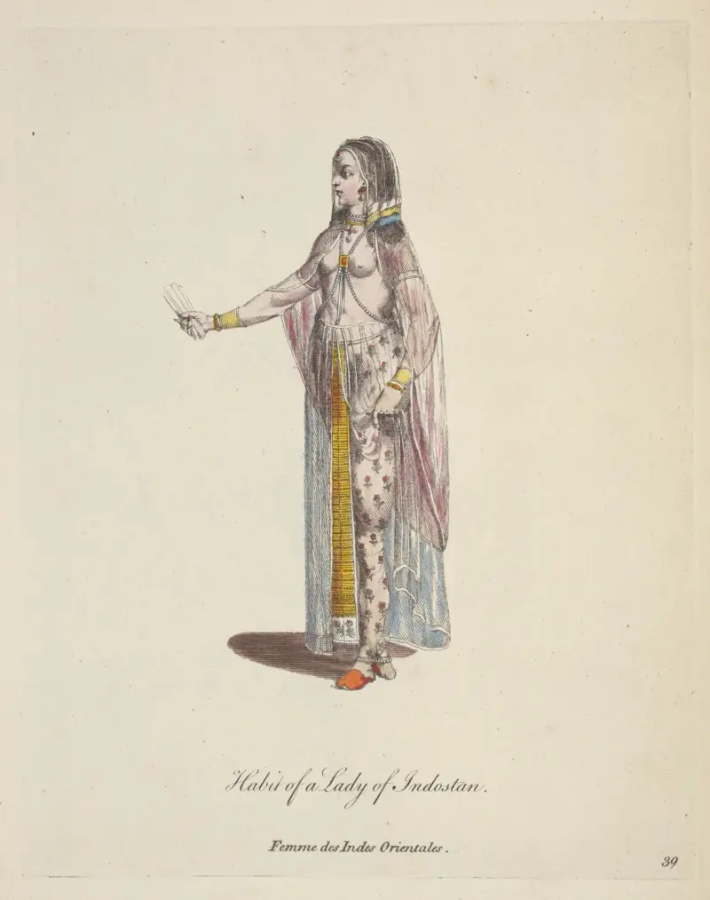 Strój damy z Indostanu. Femme des Indes Orientales 2, Charles Grignion
