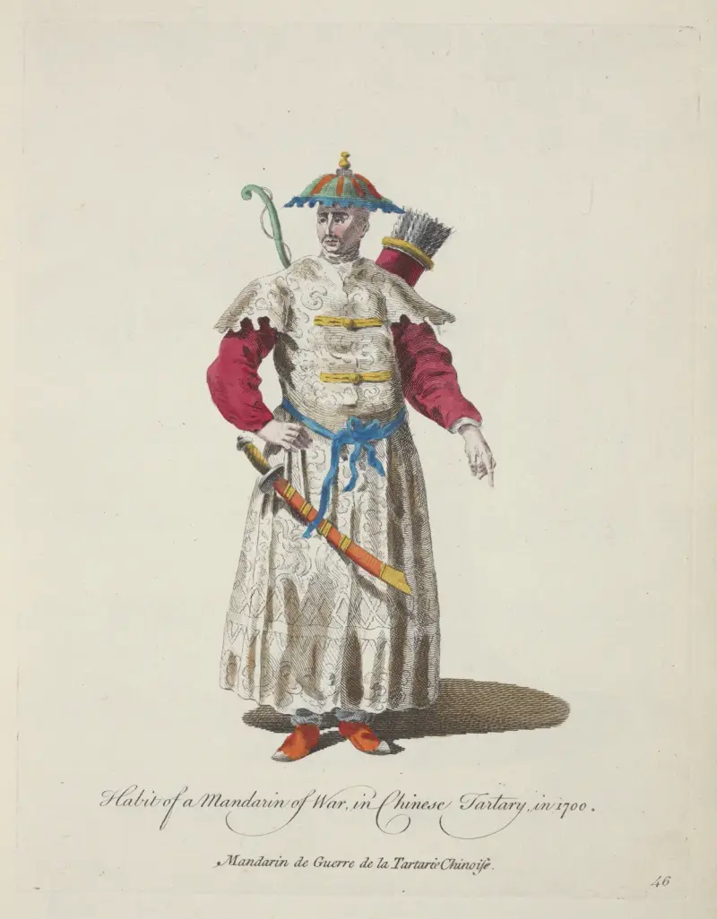 Kinesisk-tartarisk krigsmandarin 1700 av Charles Grignion