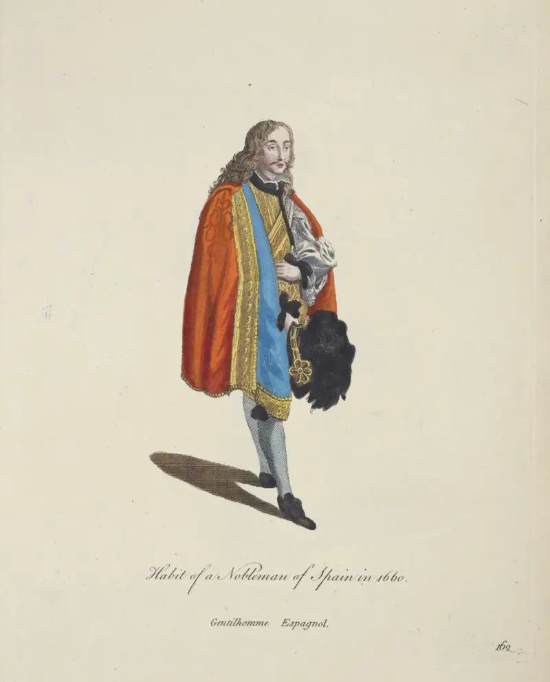 Oděv španělského šlechtice z roku 1660, Charles Grignion