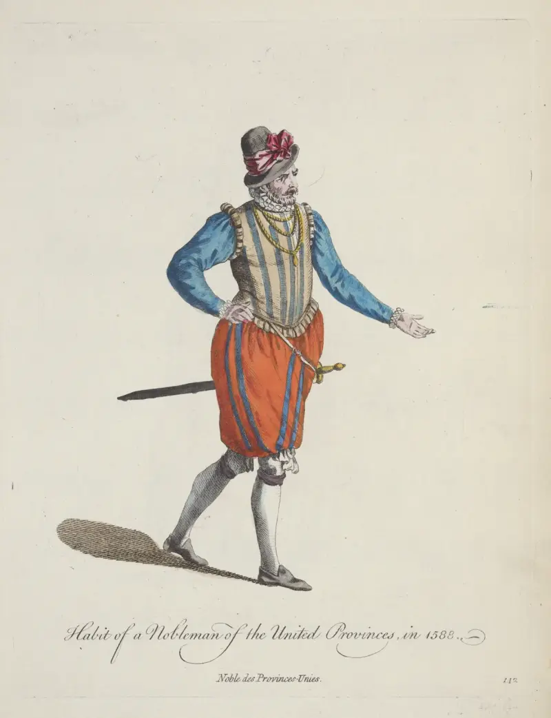 Strój szlachcica z Prowincji Zjednoczonych z 1588 roku, Charles Grignion