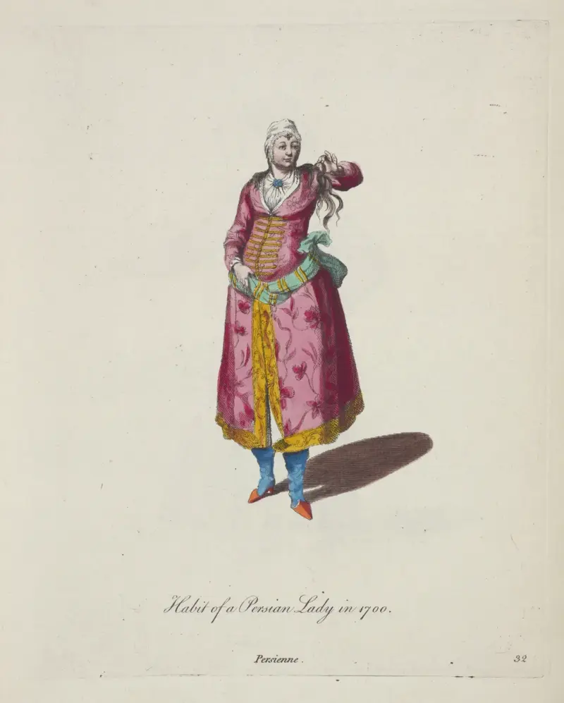 Tracht einer persischen Dame im Jahr 1700 von Charles Grignion