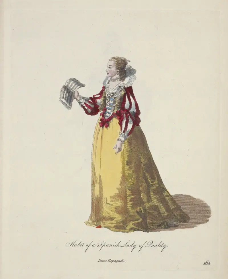 Spansk dam av kvalitet. Dame Espagnole. av Charles Grignion