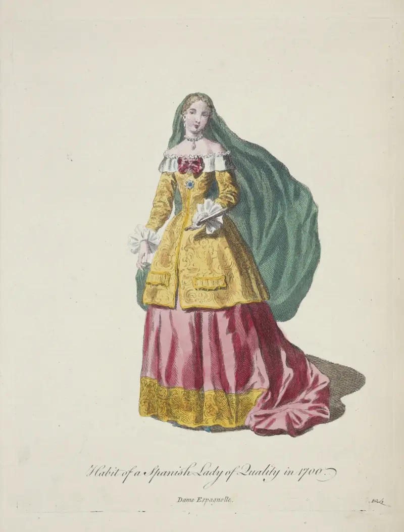 Spansk dam av rang 1700 av Charles Grignion