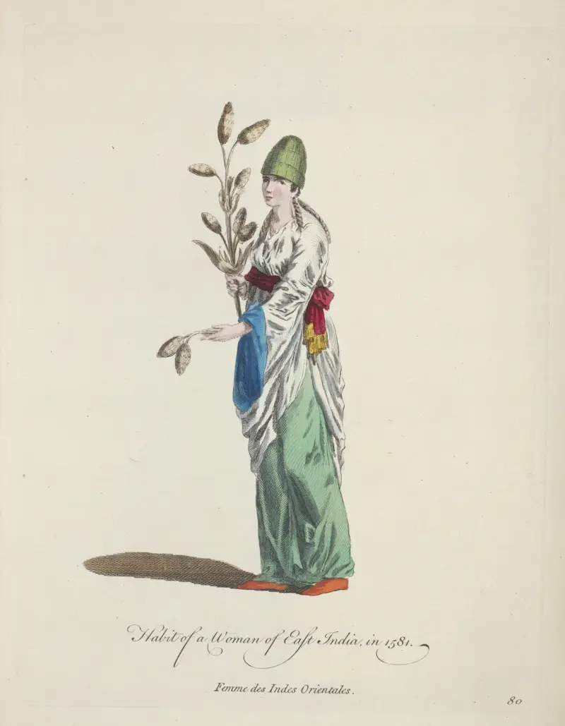 Kvinna från Ostindien 1581 av Charles Grignion